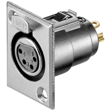 Goobay 11972 csatlakozóaljzat XLR Szürke kábel és adapter