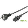 Goobay 230V IEC Tápkábel Fekete 2m 50098
