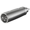 Goobay 27456 csatlakozó átlakító XLR RCA Ezüst