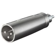 Goobay 27456 csatlakozó átlakító XLR RCA Ezüst kábel és adapter