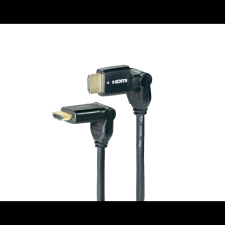 Goobay 31890 Prémium Forgatható HDMI-HDMI (Apa-Apa) Kábel 5m - Fekete (31890) kábel és adapter