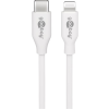 Goobay 39448 USB-C apa - Lightning apa 2.0 Adat és töltőkábel - Fehér (2m)