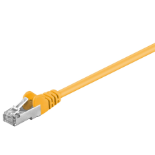 Goobay 50165 F/UTP CAT5e Patch Kábel 1m - Sárga (50165) kábel és adapter