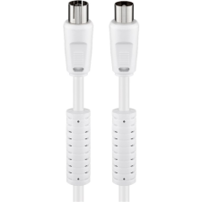 Goobay 50724 Koax zavarszűrős antenna kábel 2.5m - Fehér (50724) kábel és adapter