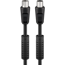 Goobay 50728 Koax zavarszűrős antenna kábel 1.5m - Fekete (50728) kábel és adapter