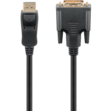 Goobay 51962 Displayport - DVI kábel 3m - Fekete kábel és adapter