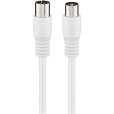 Goobay 58806 Koax antenna kábel 1m - Fehér (58806) kábel és adapter