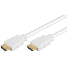 Goobay 61021 HDMI 2.0 - HDMI 2.0 Kábel 3m - Fehér kábel és adapter