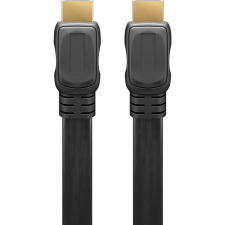 Goobay 61278 HDMI - HDMI 2.0 Lapos kábel 1.5m - Fekete (61278) kábel és adapter