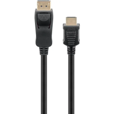 Goobay 64842 DisplayPort 1.2 - HDMI 2.0 Kábel 2m - Fekete kábel és adapter