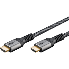 Goobay 64996 High Speed HDMI 2.0 - HDMI 2.0 Kábel 5m - Szürke kábel és adapter