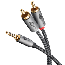 Goobay 65289 3.5mm Jack apa - 2x RCA apa Kábel (3m) (65289) kábel és adapter