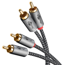 Goobay 65293 2x RCA apa - 2x RCA apa Kábel (2m) (65293) kábel és adapter