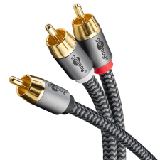 Goobay 65301 RCA apa - 2x RCA apa Kábel (3m) kábel és adapter
