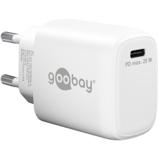 Goobay 65368 USB-C Hálózati töltő - Fehér (25W) mobiltelefon kellék