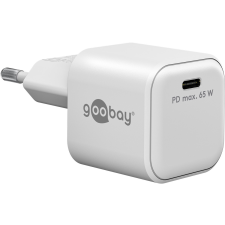 Goobay 65370 Nano USB-C Hálózati töltő - Fehér (65W) mobiltelefon kellék