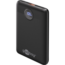 Goobay 65868 Kompakt 10.000 mAh Powerbank - Fekete (65868) power bank
