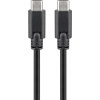 Goobay 66508 USB-C apa - USB-C apa 3.2 Adat és töltőkábel - Fekete (2m)