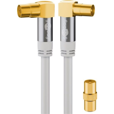 Goobay 70420 Koax Premium 4x árnyékolt antenna kábel 3m - Fehér (70420) kábel és adapter