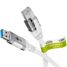 Goobay 74157 Fehér 1 M Cat6 F/UTP (FTP) kábel és adapter