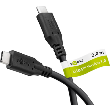 Goobay 74193 USB4 Gen 2x2 2 M USB C Fekete kábel és adapter