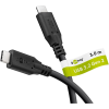Goobay 74208 USB-C apa - USB-C apa 3.2 Adat és töltőkábel 3m - Fekete (74208)