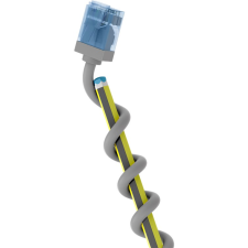 Goobay 74223 U/UTP Cat6a RJ45 Patch kábel 2m - Szürke (74223) kábel és adapter