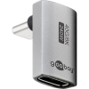 Goobay 74442 USB-C apa - USB-C anya 4.0 Vertikális Adapter - Szürke (74442)