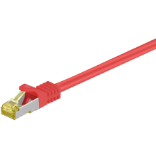 Goobay 91571 S/FTP CAT7 Patch kábel 0.25m - Piros (91571) kábel és adapter