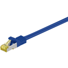 Goobay 91619 S/FTP CAT6A Patch kábel 5m - Kék (91619) kábel és adapter