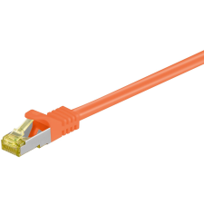 Goobay 91642 S/FTP CAT6A Patch kábel 10m - Narancssárga (91642) kábel és adapter