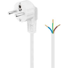 Goobay 93313 250V Hálózati tápkábel 5m - Fehér kábel és adapter