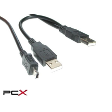 Goobay 93587 2 x usb - miniusb 5pin kábel kábel és adapter