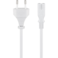 Goobay 93987 220V Euro Hálózati tápkábel 3m - Fehér (93987) kábel és adapter