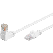 Goobay 94164 U/UTP CAT5e 90° Derékszögű Patch kábel 2m - Fehér (94164) kábel és adapter