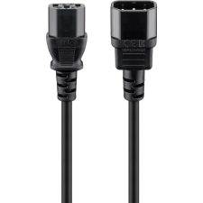 Goobay 95125 250V Tápkábel hosszabbító - 1m kábel és adapter