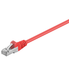 Goobay 95210 SF/UTP CAT5e Patch kábel 0.25m - Piros kábel és adapter