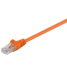 Goobay 95218 U/UTP Cat5e RJ45 Patch kábel 1m - Narancssárga (95218) kábel és adapter