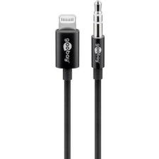 Goobay Apple Lightning 8 pin - audio 3,5 mm jack M 1m Black kábel és adapter