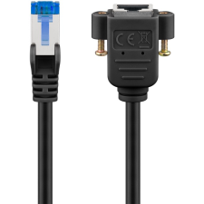 Goobay CAT6a Hosszabbító kábel 5m - Fekete (65645) kábel és adapter