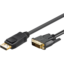 Goobay DisplayPort v1.2 - DVI-D kábel 2m Fekete kábel és adapter