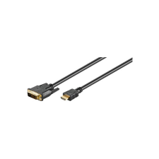 Goobay DVI-D (Single Link) - HDMI adapter kábel 1m Fekete (51579) kábel és adapter