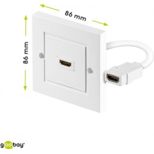 Goobay Goobay HDMI™ fali aljzat, aranyozott kábel és adapter