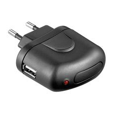 Goobay hálózati töltő USB-A 5V fekete (44008) (44008) mobiltelefon kellék