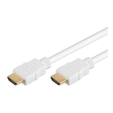 Goobay HDMI kábel aranyozott 5m fehér (31895) (31895) kábel és adapter