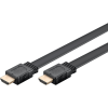 Goobay High Speed HDMI 2.1 Flachkabel mit Ethernet 8K / 60 Hz (schwarz, 3 Meter, 48 Gbit/s)