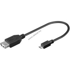 Goobay OTG (On The Go) USB 2.0 kábel micro USB csatlakozóval 20cm - Kiárusítás! mobiltelefon kellék