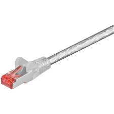 Goobay S/FTP CAT6 Patch kábel 0.25m - Áttetsző (93341) kábel és adapter