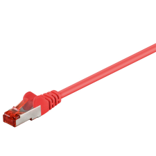 Goobay S/FTP CAT6 Patch kábel 0.25m - Piros (93214) kábel és adapter