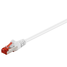Goobay S/FTP CAT6 Patch kábel 1m - Fehér kábel és adapter